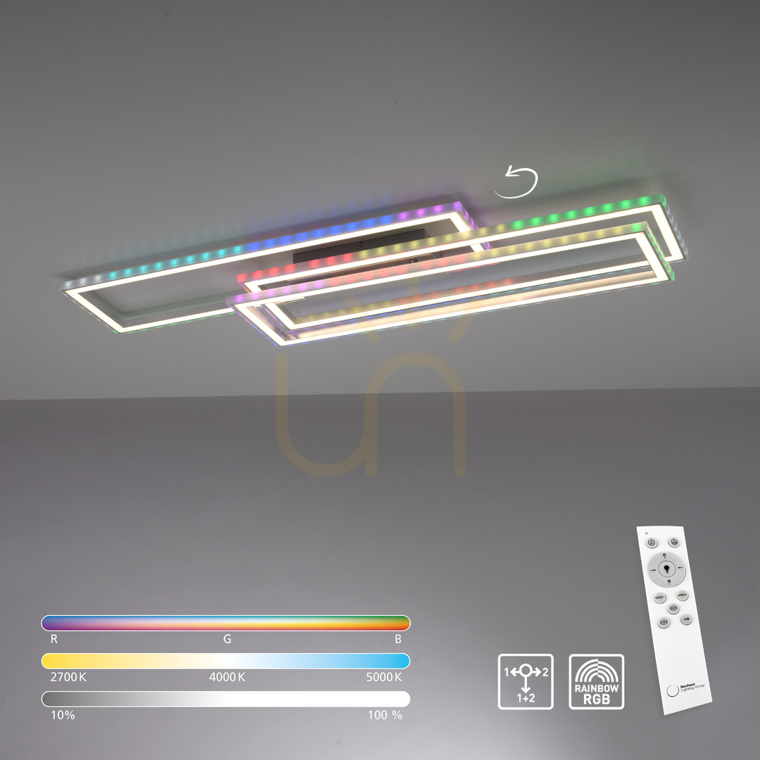 Pohled Plafond FELIX60 14637-55 Silver 2xLED Plafond FELIX60 14637-55 Silver 2xLED