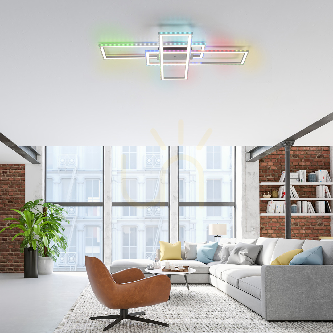 Náhled Plafond FELIX60 14637-55 Silver 2xLED Plafond FELIX60 14637-55 Silver 2xLED