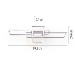 ASMIN Plafond 14693-55 Silver 1xLED 7 ASMIN Plafond 14693-55 Silver 1xLED small 7