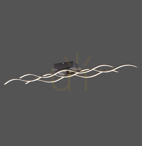 Kontrola WAVE Plafond 15166-18 Black 1xLED