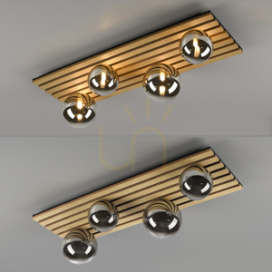 GREEN STIKA Plafond 15209-79 Dřevo 4xG9 small 15