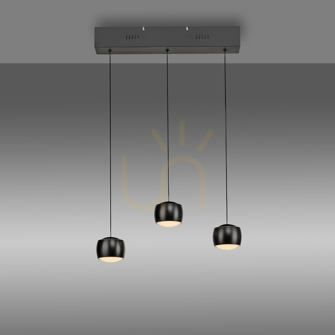 Kontrola Závěsné svítidlo BALLINI 15261-18 Black 3xLED Závěsné svítidlo BALLINI 15261-18 Black 3xLED