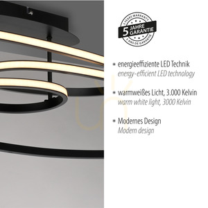 LUMACA Plafond 15321-18 Black 1xLED small 4
