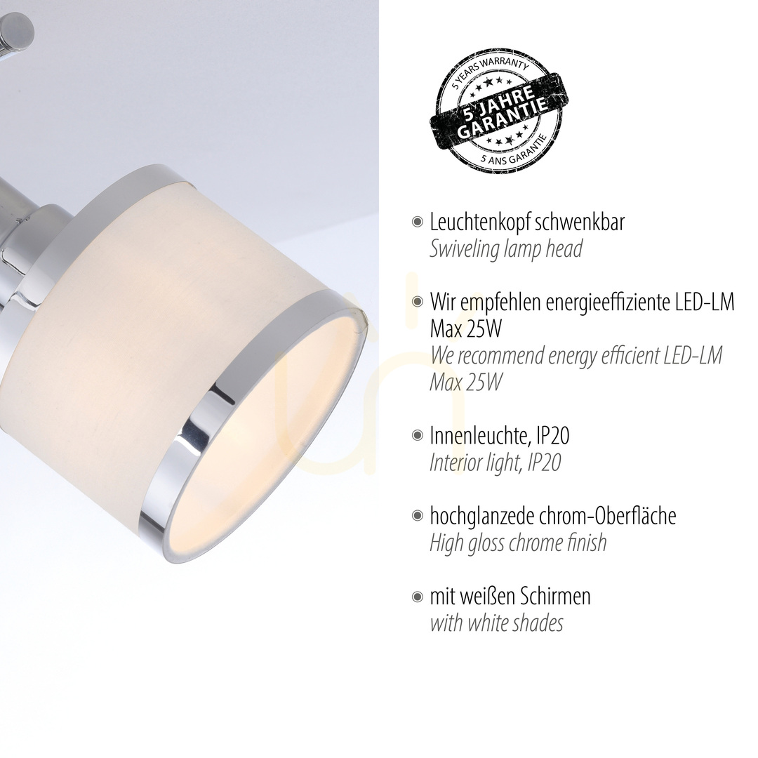 Zobrazit ACCOR Plafond 15372-17 Chrom 2xE14 ACCOR Plafond 15372-17 Chrom 2xE14