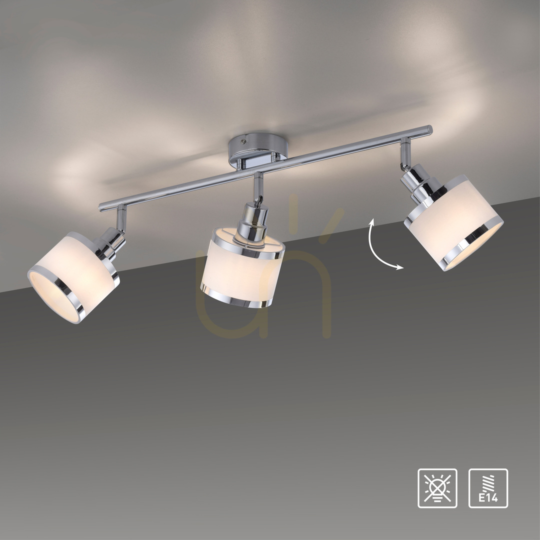 Náhled ACCOR Plafond 15373-17 Chrom 3xE14 ACCOR Plafond 15373-17 Chrom 3xE14