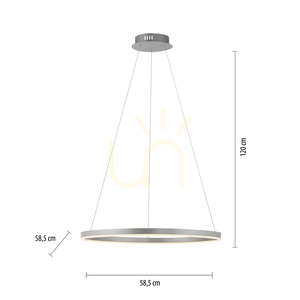 Závěsné svítidlo Zuma Line Ritus 15394-95 hliníkové LED 31,5 W small 7