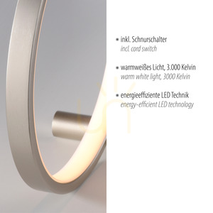 Stolní lampa Zuma Line MINI RITUS 15395-21 stříbrná LED 13 W small 3