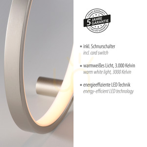 Stolní lampa Zuma Line MINI RITUS 15395-21 stříbrná LED 13 W small 4