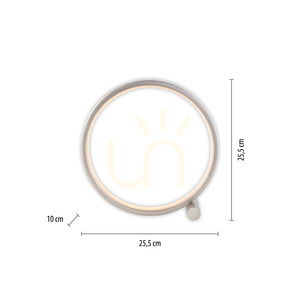 Stolní lampa Zuma Line MINI RITUS 15395-21 stříbrná LED 13 W small 8