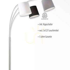 Stojací lampa MELVIN 15461-55 Silver 3xE27 small 3