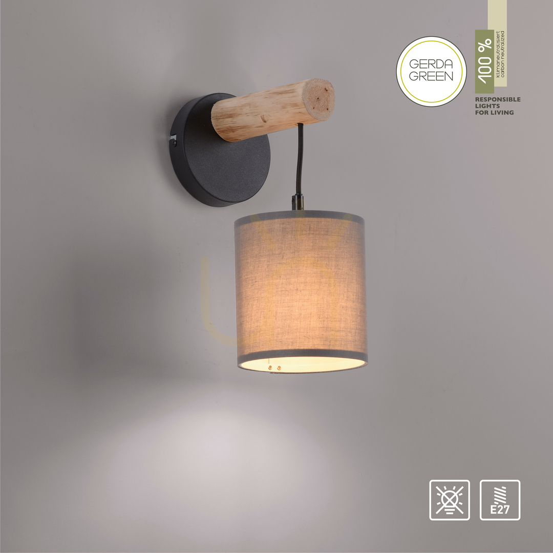 Náhled Nástěnné svítidlo GREEN TRIB 15781-29 Wood 1xE27 Nástěnné svítidlo GREEN TRIB 15781-29 Wood 1xE27