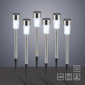 ZUZI-SOL Zahradní lampa 19103-55-6 Stříbrná 1xLED small 11