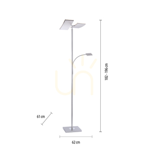 RUBEN Stojací lampa 11725-55 Stříbrná 2xLED 7 RUBEN Stojací lampa 11725-55 Stříbrná 2xLED small 7