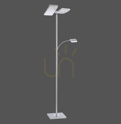 Kontrola RUBEN Stojací lampa 11725-55 Stříbrná 2xLED