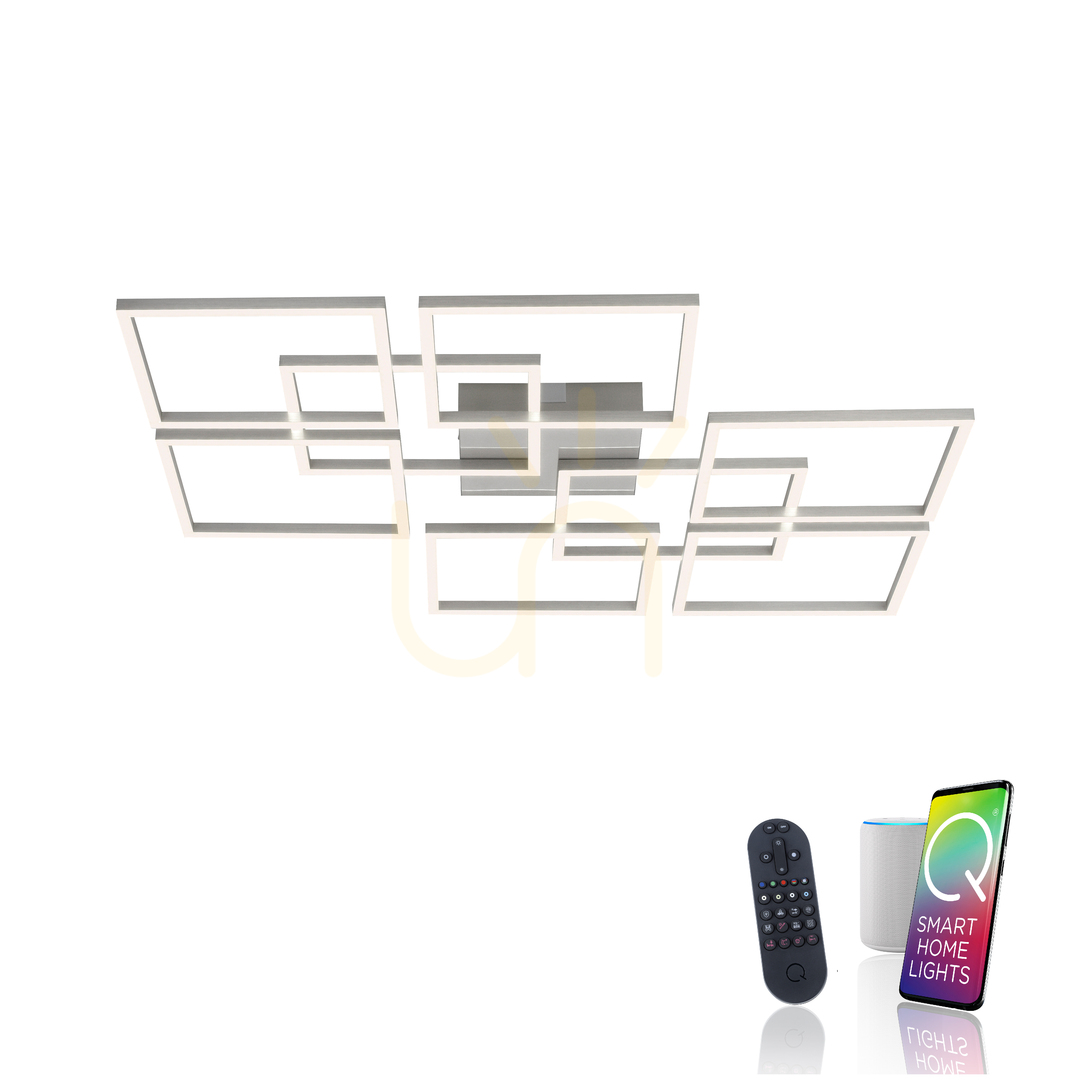 Pohled Plafond Q-INIGO 6015-55 Silver 8xLED Plafond Q-INIGO 6015-55 Silver 8xLED