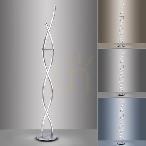 Kontrola Q-MALINA Stojací lampa 439-55 Stříbrná 2xLED