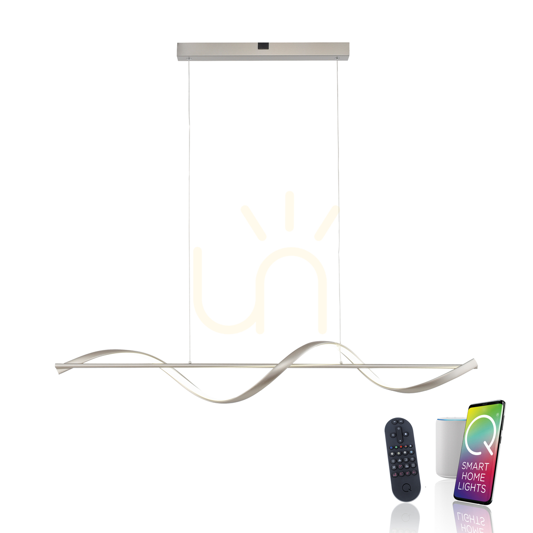 Pohled Závěsné svítidlo Q-SWING 2385-55 stříbrné 1xLED Závěsné svítidlo Q-SWING 2385-55 stříbrné 1xLED