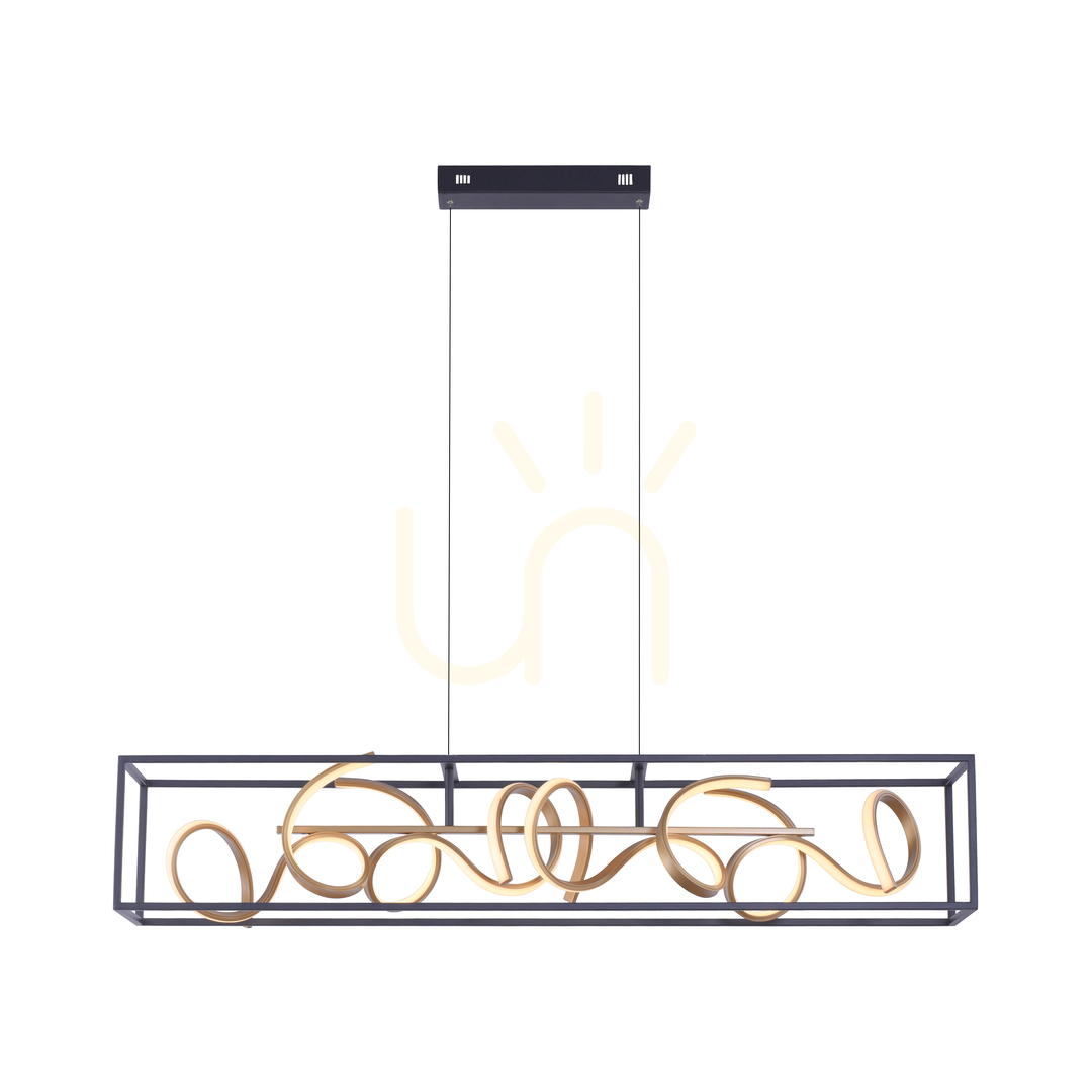 Pohled Závěsné svítidlo SELINA 2416-18 Black 4xLED Závěsné svítidlo SELINA 2416-18 Black 4xLED