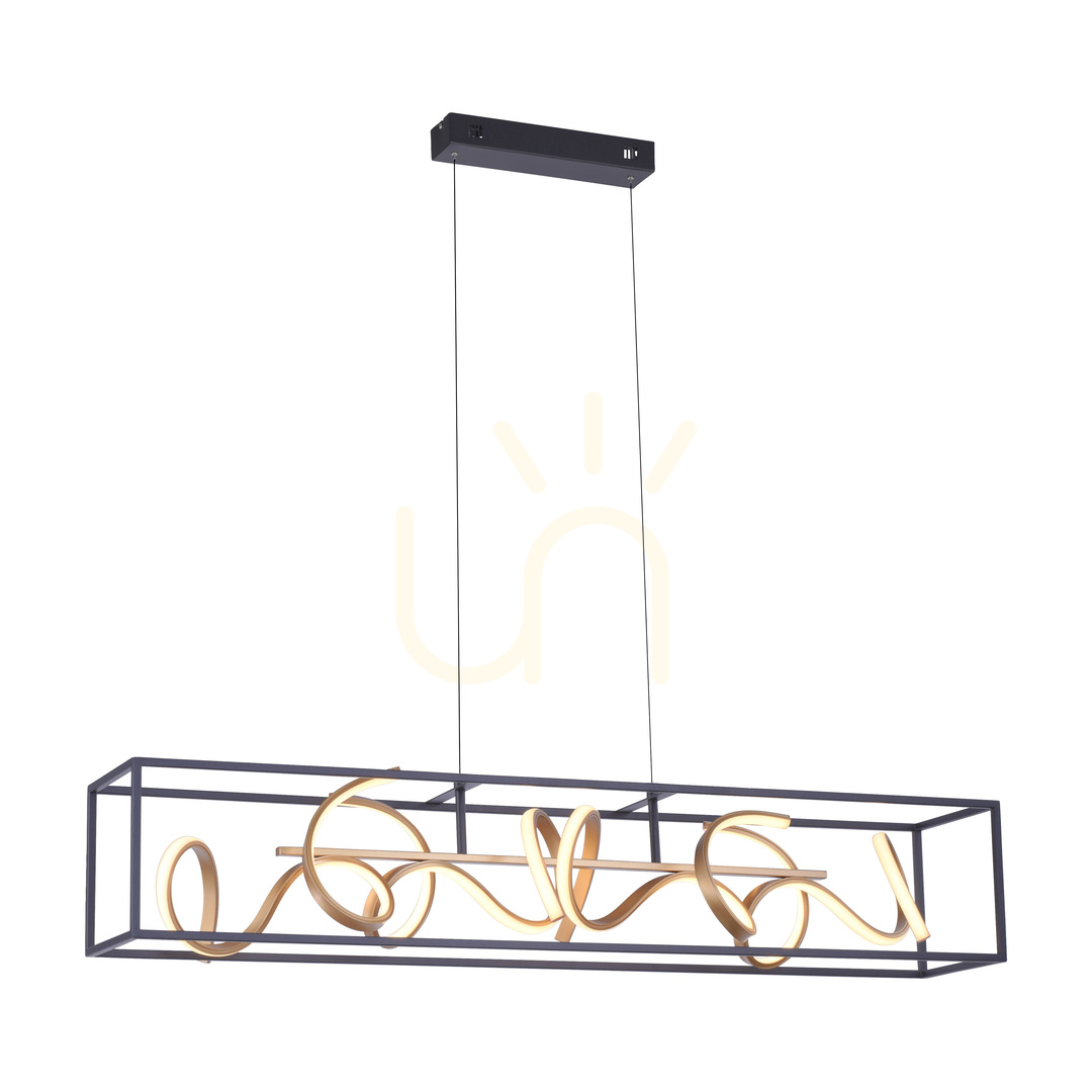 Pohled Závěsné svítidlo SELINA 2416-18 Black 4xLED Závěsné svítidlo SELINA 2416-18 Black 4xLED