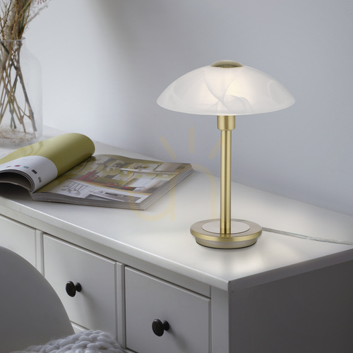 Kontrola Stolní lampa ENOVA 4026-60 matná mosaz, dotykový stmívač, 1xG9