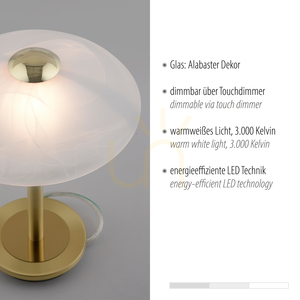 Stolní lampa ENOVA 4026-60 matná mosaz, dotykový stmívač, 1xG9 small 3
