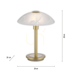 Stolní lampa ENOVA 4026-60 matná mosaz, dotykový stmívač, 1xG9 small 8