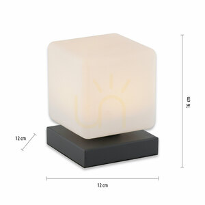 Stolní lampa DADOA 4036-13 Anthracite 1xLED small 7