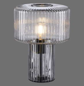 Stolní lampa Zuma Line FUNGUS 4092-25 z kouřového skla 1×E27 small 0