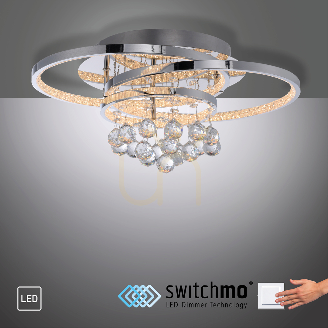 Pohled Plafond ROTAZO 6267-17 Chrome 1xLED Plafond ROTAZO 6267-17 Chrome 1xLED