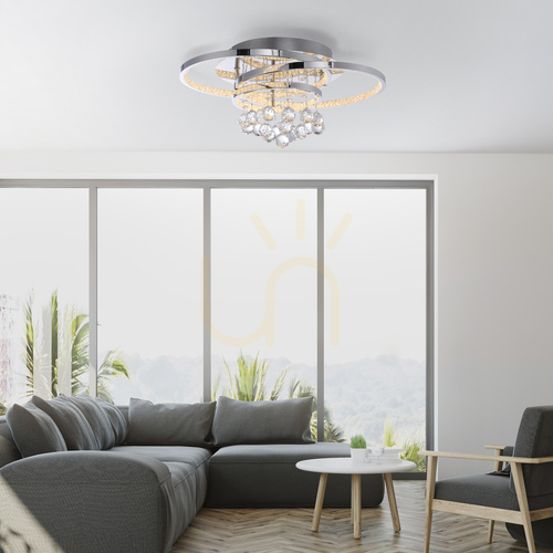 Kontrola LED stropní svítidlo Paul Neuhaus Rotazo 6267-17, chrom