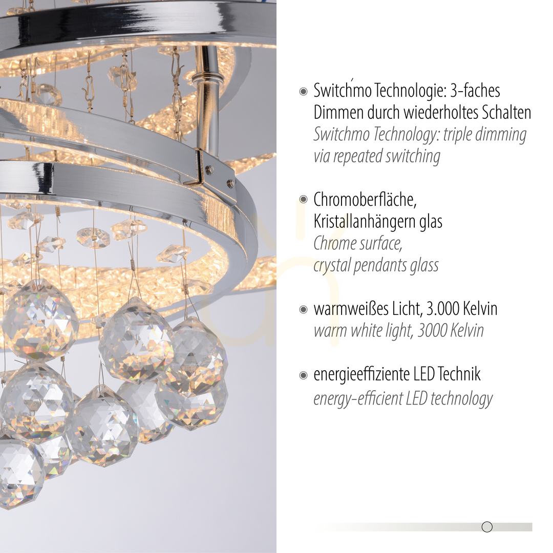 Zobrazit Plafond ROTAZO 6267-17 Chrome 1xLED Plafond ROTAZO 6267-17 Chrome 1xLED
