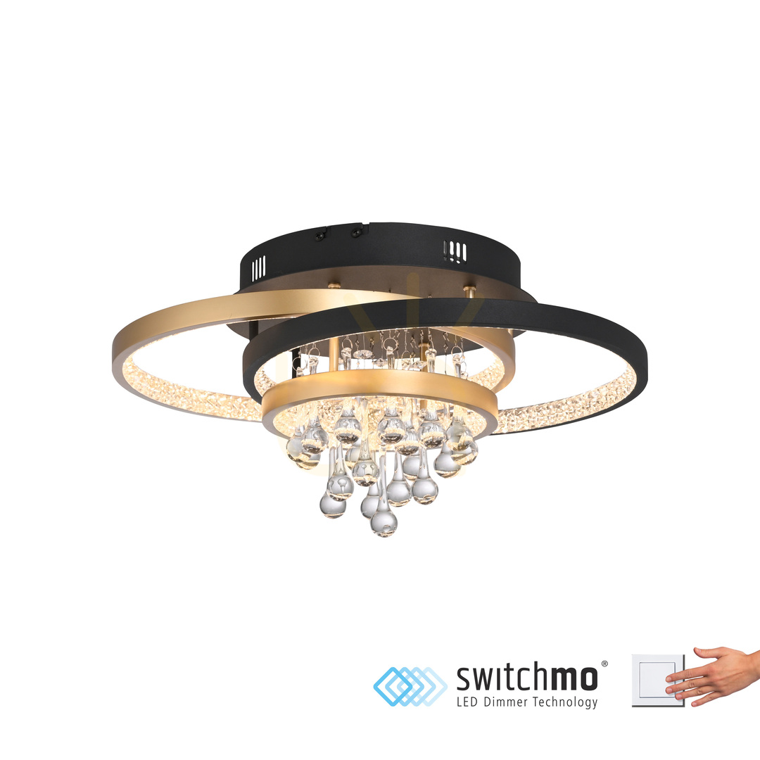 Pohled Plafond ROTAZO 6267-68 černý 1xLED Plafond ROTAZO 6267-68 černý 1xLED