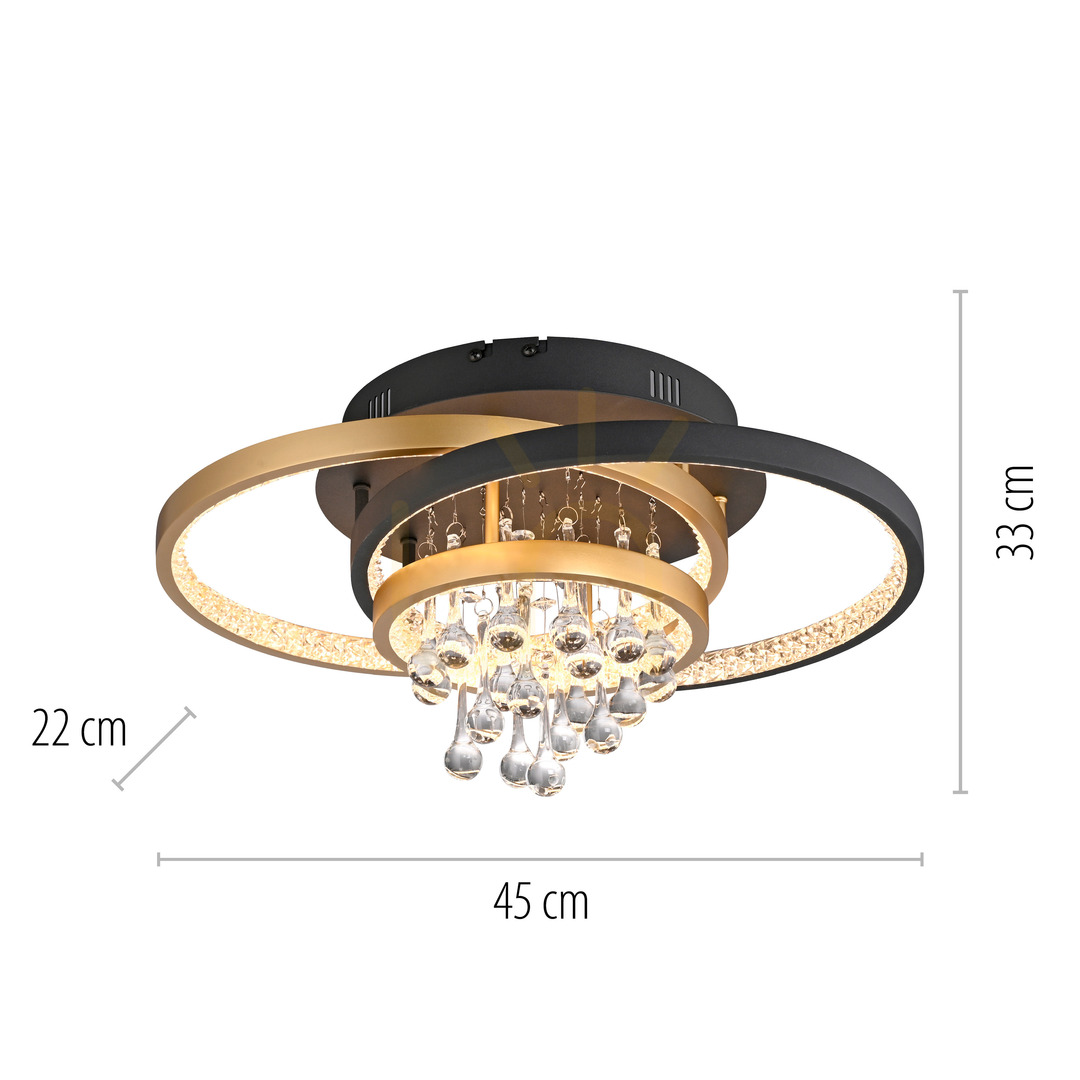 Zobrazit Plafond ROTAZO 6267-68 černý 1xLED Plafond ROTAZO 6267-68 černý 1xLED