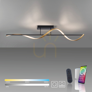 Q-SWING Plafond 6385-13 Mosaz 1xLED small 12
