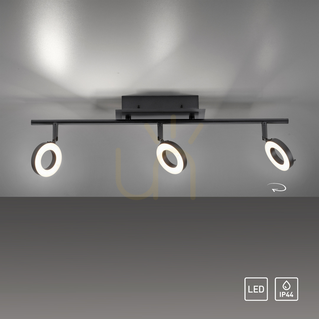 Pohled SILEDA plafond 6785-13 Black 3xLED SILEDA plafond 6785-13 Black 3xLED