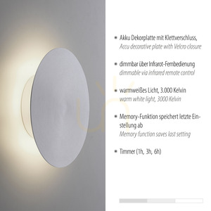 AKKU-PUNTUA nástěnné svítidlo 8152-95 Stříbrná 1xLED small 3