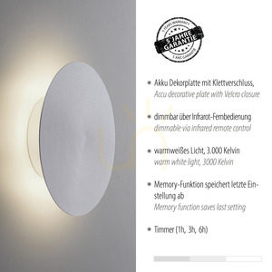 AKKU-PUNTUA nástěnné svítidlo 8152-95 Stříbrná 1xLED small 4