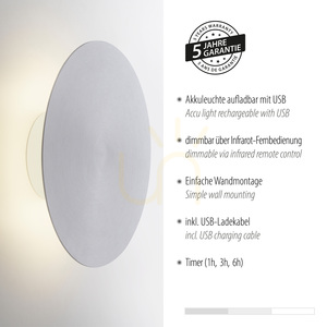 AKKU-PUNTUA nástěnné svítidlo 8153-95 Stříbrná 1xLED 4 AKKU-PUNTUA nástěnné svítidlo 8153-95 Stříbrná 1xLED small 4