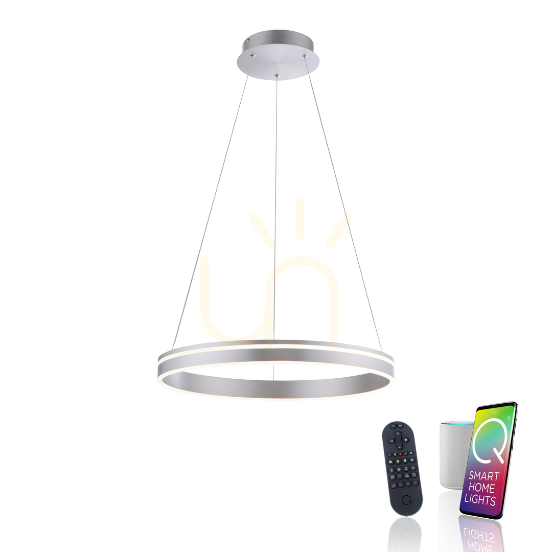 Pohled Závěsné svítidlo Q-VITO 8411-55 stříbrné 1xLED Závěsné svítidlo Q-VITO 8411-55 stříbrné 1xLED