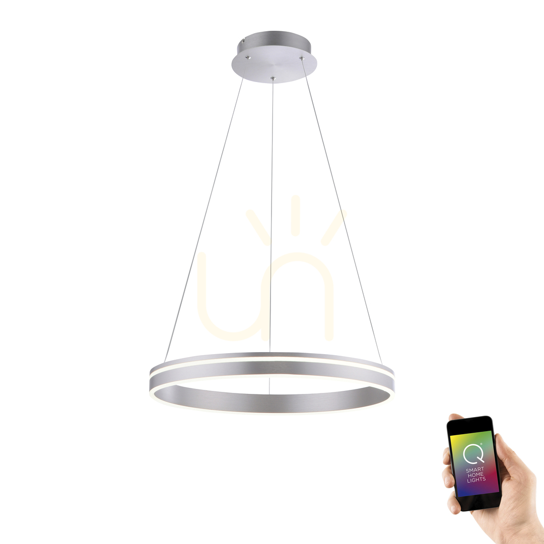 Kontrola Závěsné svítidlo Q-VITO 8411-55 stříbrné 1xLED Závěsné svítidlo Q-VITO 8411-55 stříbrné 1xLED
