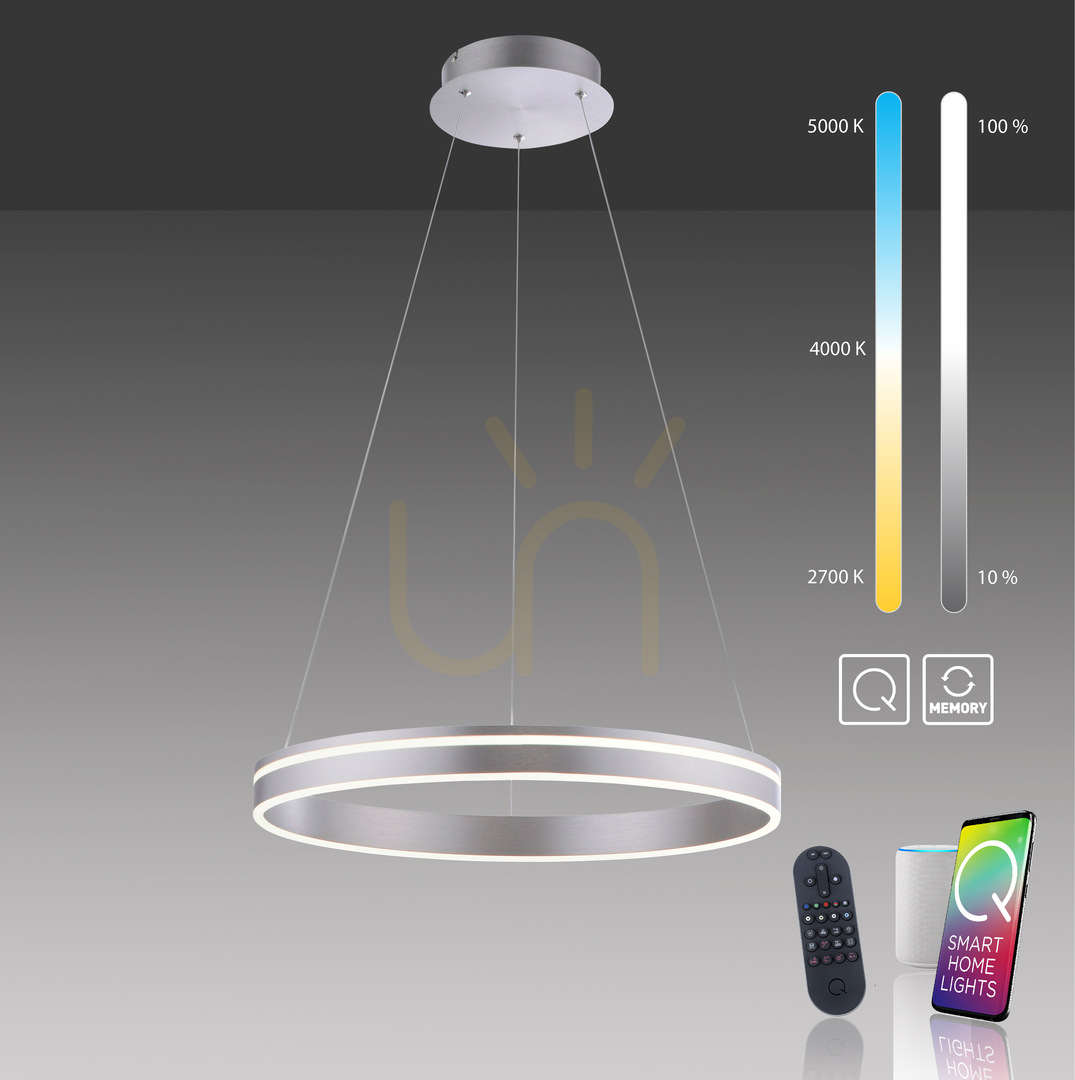 Zobrazit Závěsné svítidlo Q-VITO 8411-55 stříbrné 1xLED Závěsné svítidlo Q-VITO 8411-55 stříbrné 1xLED