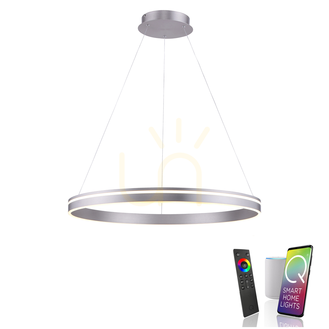 Pohled Závěsné svítidlo Q-VITO 8412-55 stříbrné 1xLED Závěsné svítidlo Q-VITO 8412-55 stříbrné 1xLED