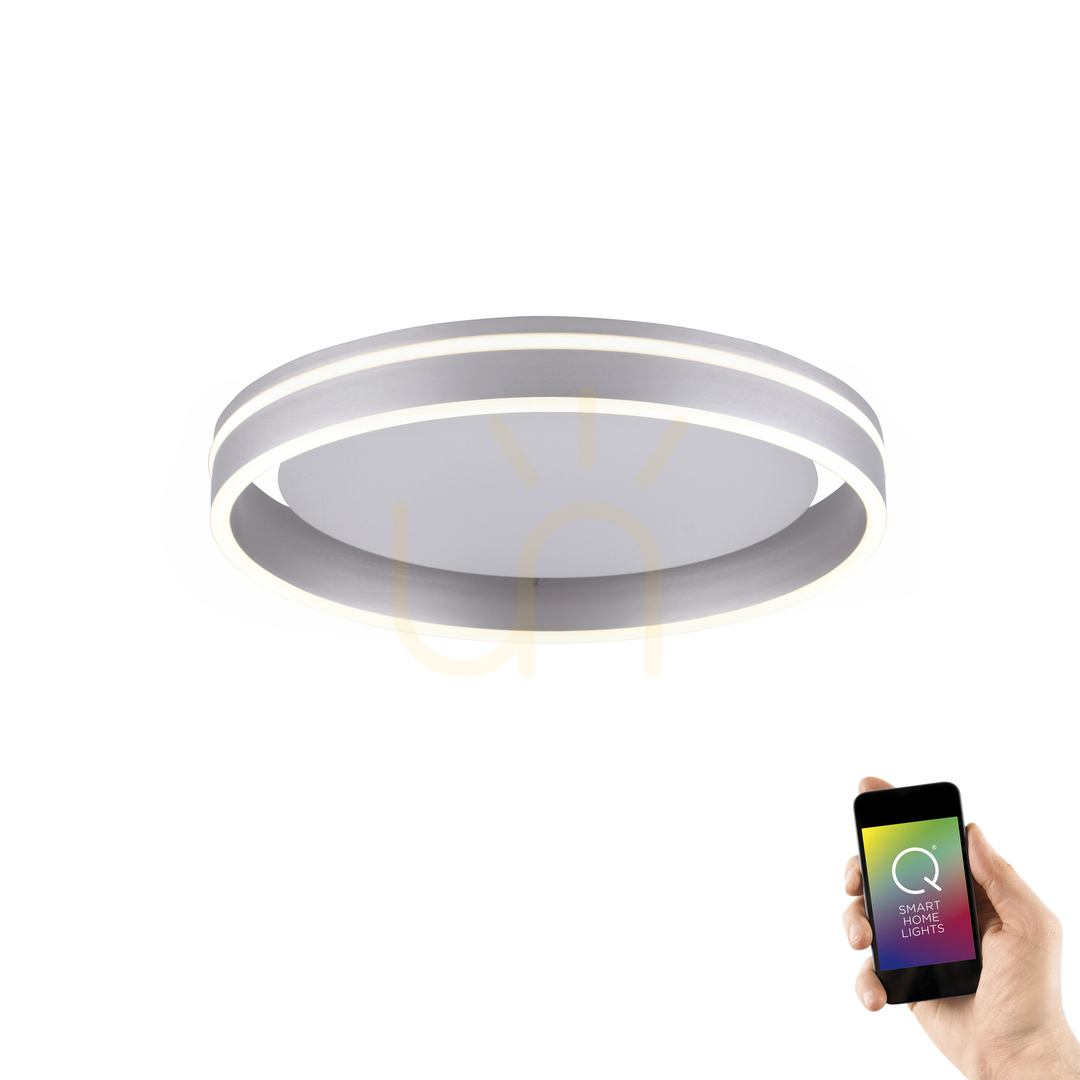 Kontrola Plafond Q-VITO 8414-55 Silver 1xLED Plafond Q-VITO 8414-55 Silver 1xLED