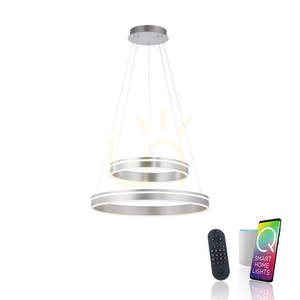 Závěsné svítidlo Q-VITO 8420-55 stříbrné 2xLED 1 Závěsné svítidlo Q-VITO 8420-55 stříbrné 2xLED small 1