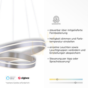 Závěsné svítidlo Q-VITO 8420-55 stříbrné 2xLED 3 Závěsné svítidlo Q-VITO 8420-55 stříbrné 2xLED small 3