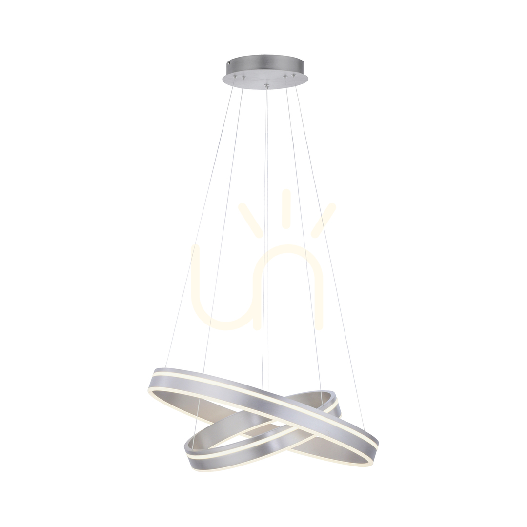 Pohled Závěsné svítidlo Q-VITO 8420-55 stříbrné 2xLED Závěsné svítidlo Q-VITO 8420-55 stříbrné 2xLED