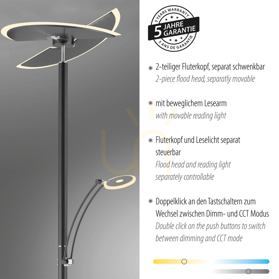 Zobrazit ARTUR Stojací lampa 673-13 Antracit 1xLED ARTUR Stojací lampa 673-13 Antracit 1xLED