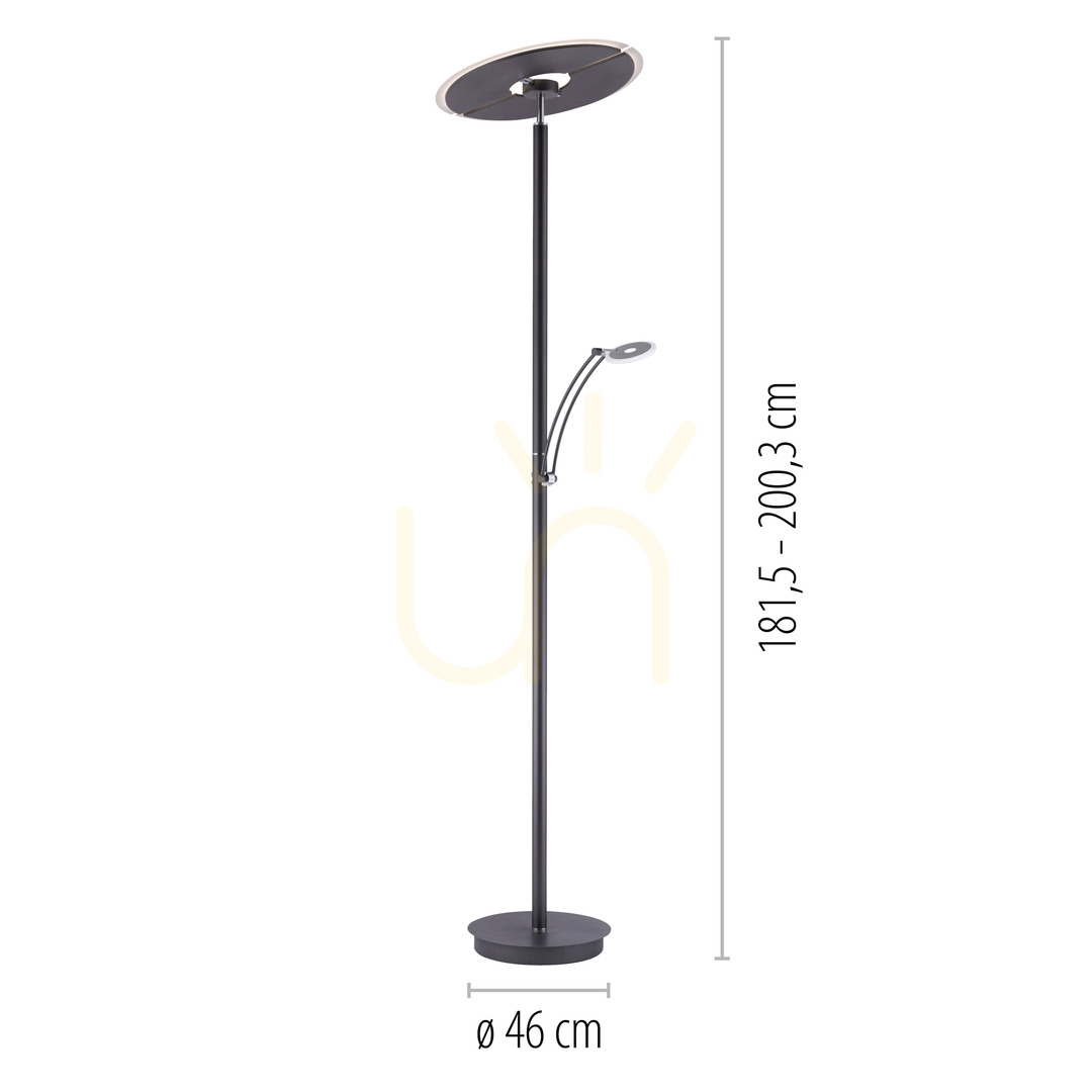 Zobrazit ARTUR Stojací lampa 673-13 Antracit 1xLED ARTUR Stojací lampa 673-13 Antracit 1xLED