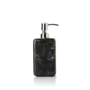 Mramorový dávkovač mýdla BAZAR BIZAR The Marble Marine Black 17,5 cm small 2