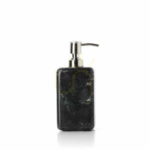 Mramorový dávkovač mýdla BAZAR BIZAR The Marble Marine Black 17,5 cm small 0